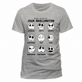 Pesadilla antes de Navidad Camiseta Faces Jack