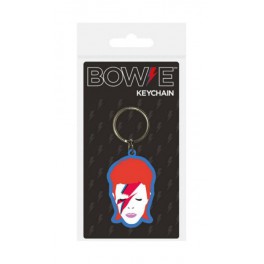 David Bowie Llavero caucho Aladdin Sane 6 cm