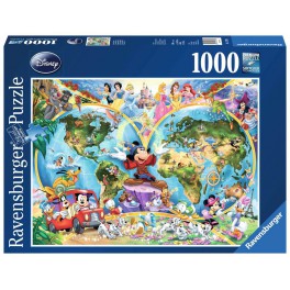 Mapamundi disney puzzle 1000 pz