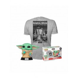 Funko POP & Tee L Grogu W/Cookie - Star Wars