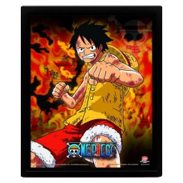 One Piece Cuadro 3D Brothers Burning Rage