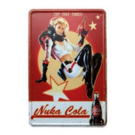 Fallout Cartel de metal Nuka Cola Girl