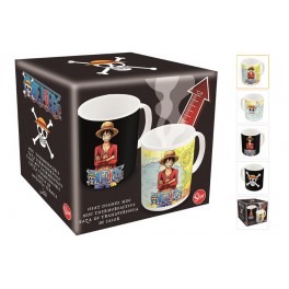 Taza cerámica One Piece 325ml cambio color