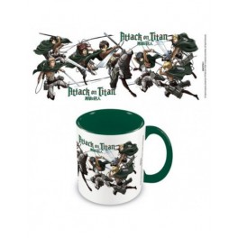 Attack on Titan interior verde Taza Personajes